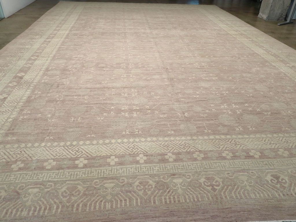 Modern East Turkestan Khotan Oversize Carpet, No.32266 - Gss