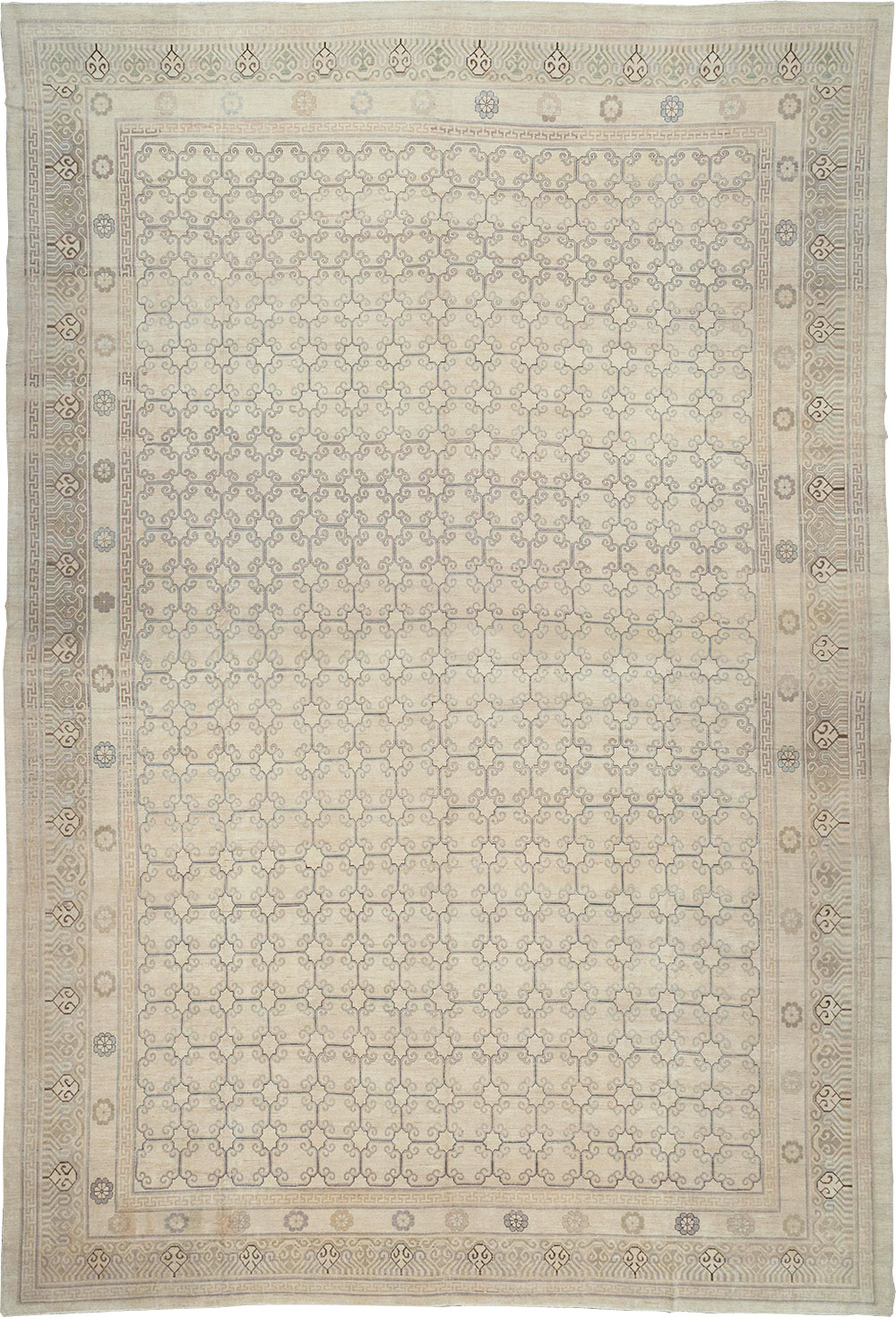 Modern East Turkestan Khotan Oversize Carpet, No.32268 - Gss