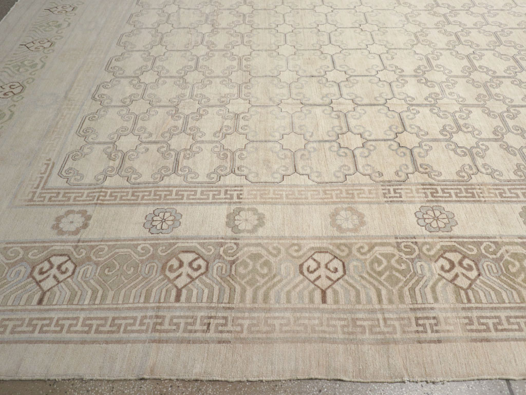 Modern East Turkestan Khotan Oversize Carpet, No.32268 - Gss