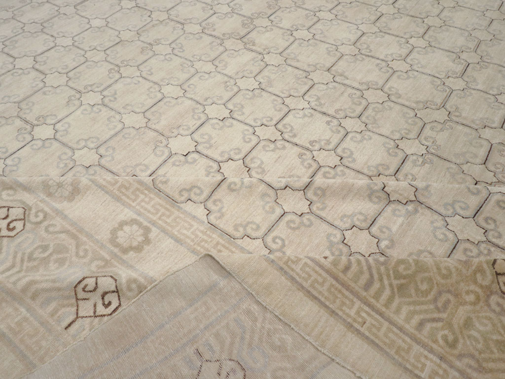 Modern East Turkestan Khotan Oversize Carpet, No.32268 - Gss