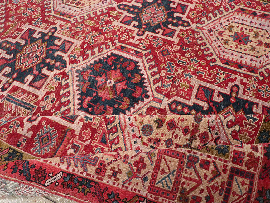 Vintage Persian Karajeh Room Size Carpet, No.32270 - Gss