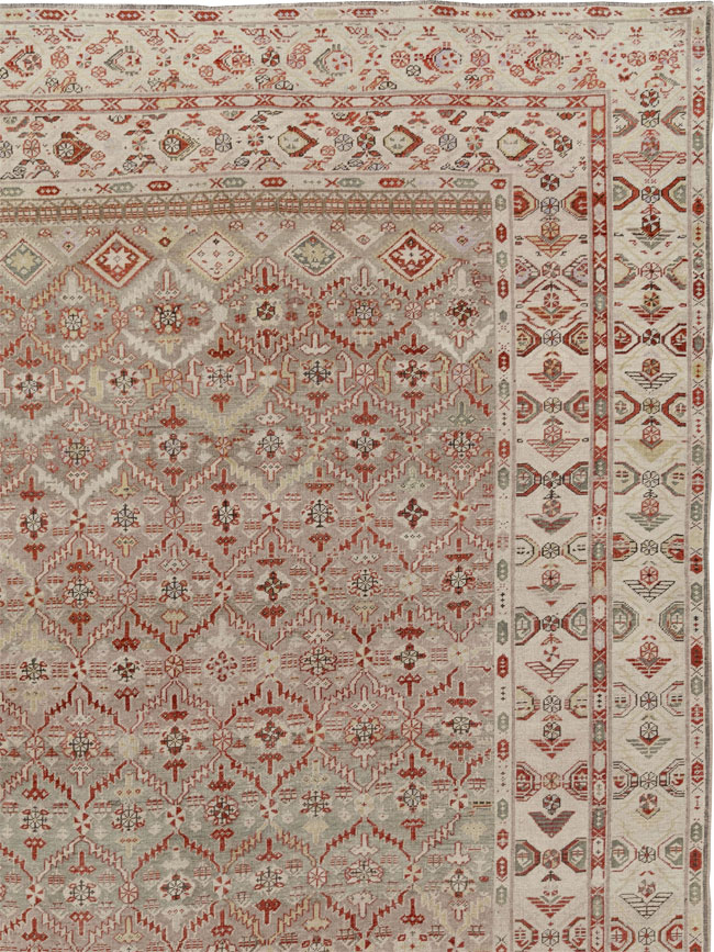 Antique Persian Kurdish Bidjar Oversize Carpet, No.32272 - Gss
