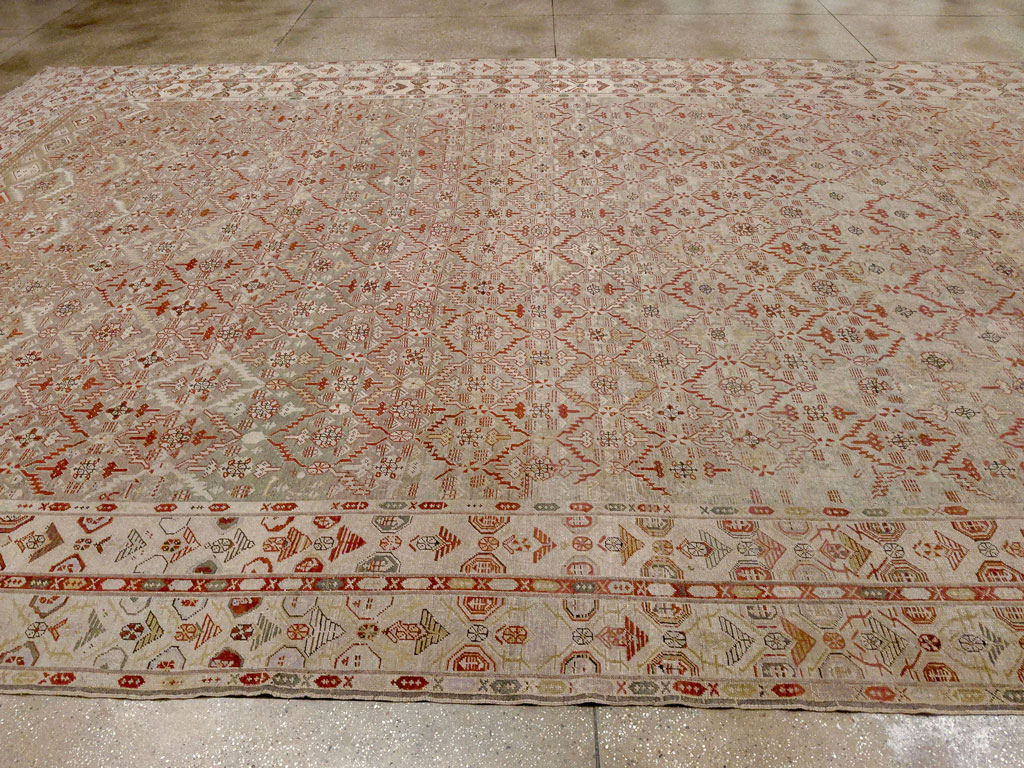 Antique Persian Kurdish Bidjar Oversize Carpet, No.32272 - Gss