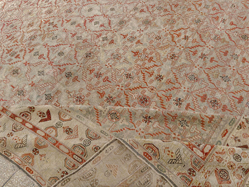 Antique Persian Kurdish Bidjar Oversize Carpet, No.32272 - Gss