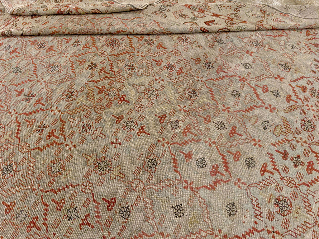 Antique Persian Kurdish Bidjar Oversize Carpet, No.32272 - Gss