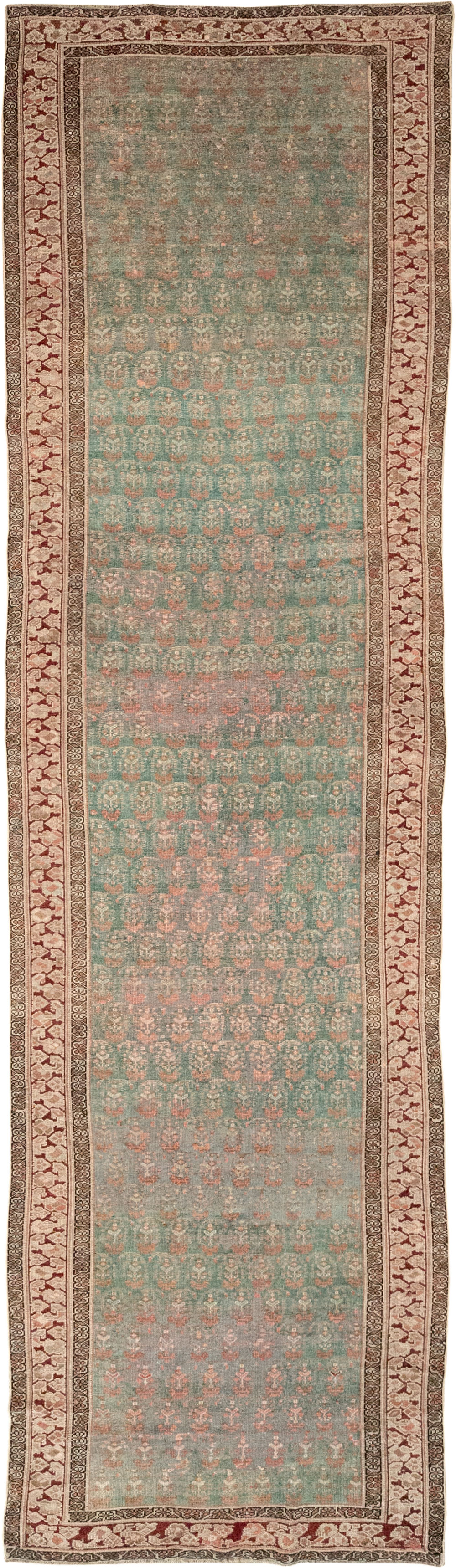 Antique Persian Kurdish Long Runner, No.32275 - Gss
