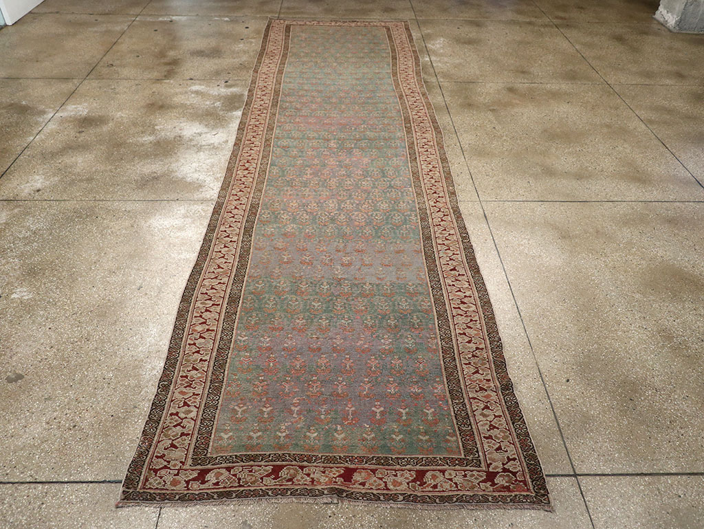 Antique Persian Kurdish Long Runner, No.32275 - Gss