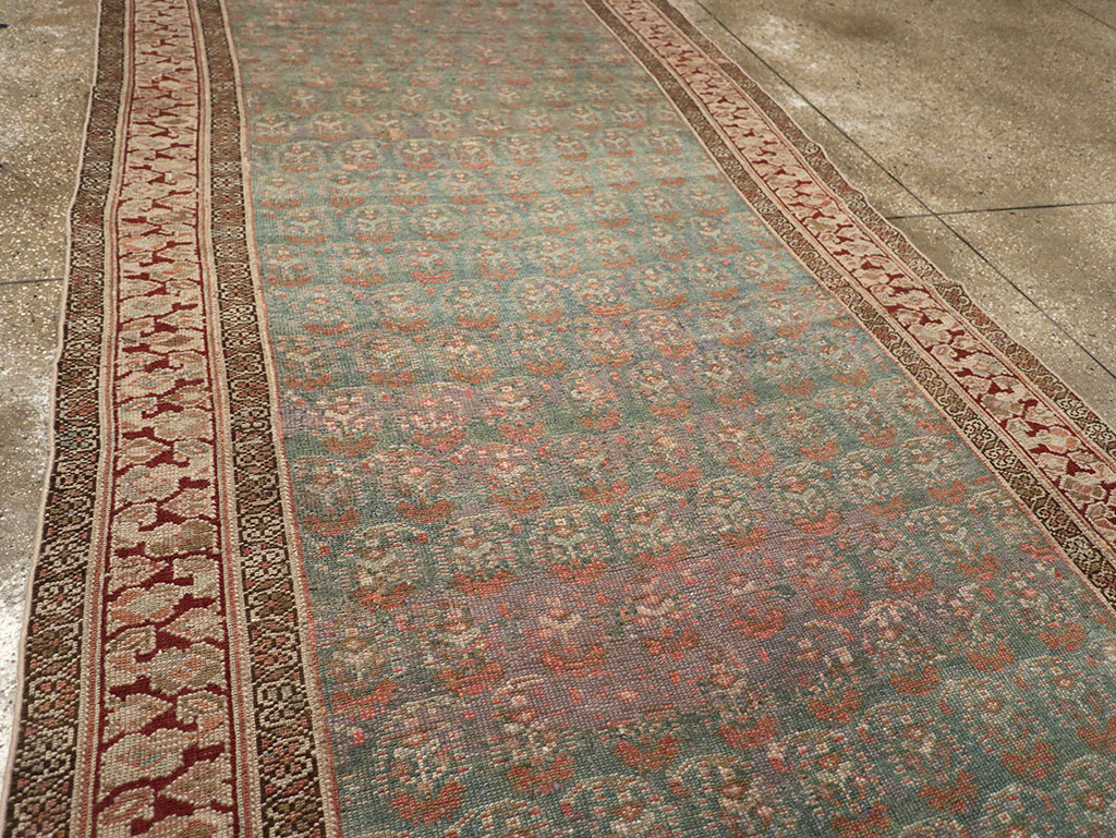 Antique Persian Kurdish Long Runner, No.32275 - Gss