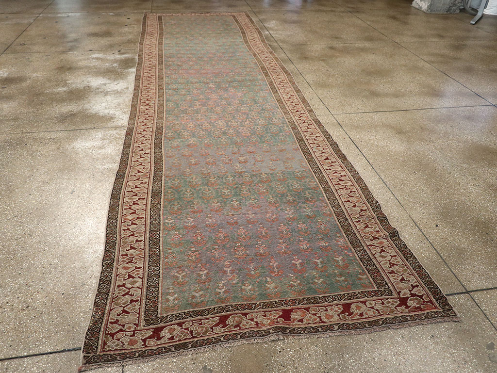 Antique Persian Kurdish Long Runner, No.32275 - Gss