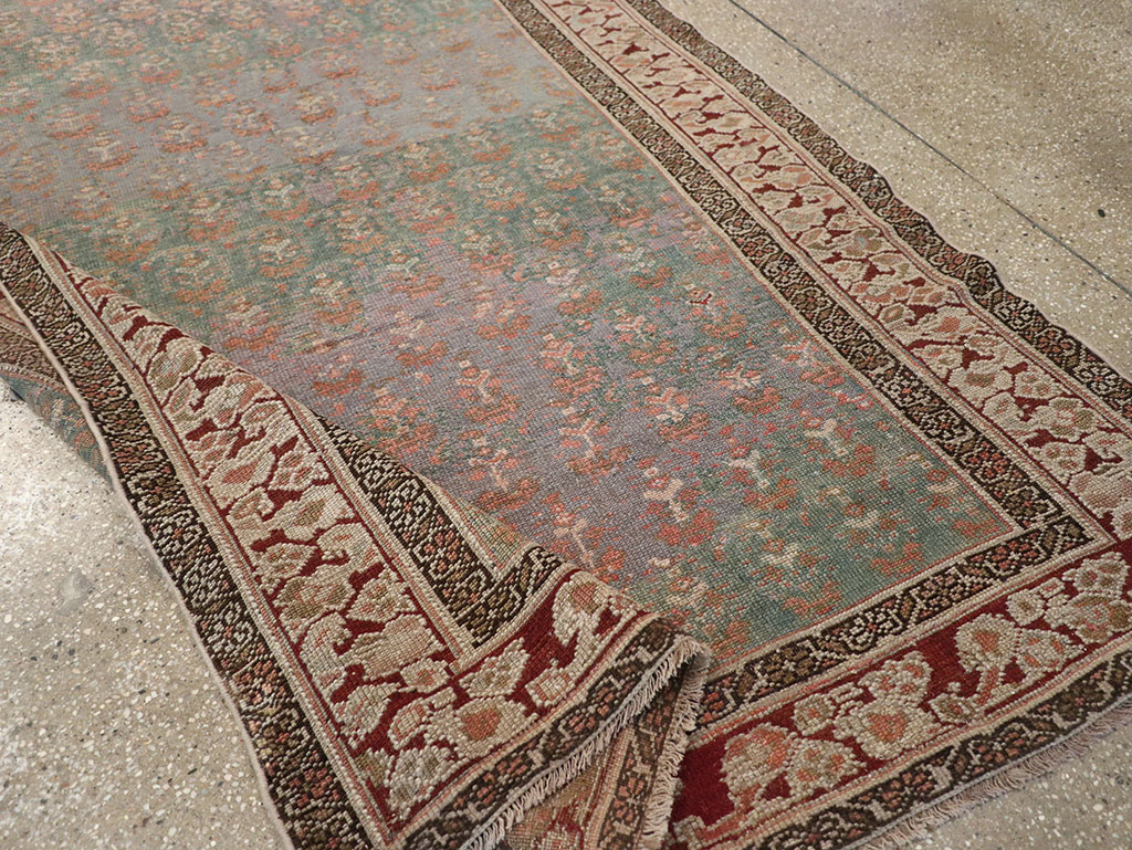 Antique Persian Kurdish Long Runner, No.32275 - Gss