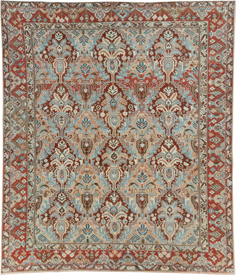 Vintage Persian Bakhtiari Room Size Carpet, No.32277 - Gss