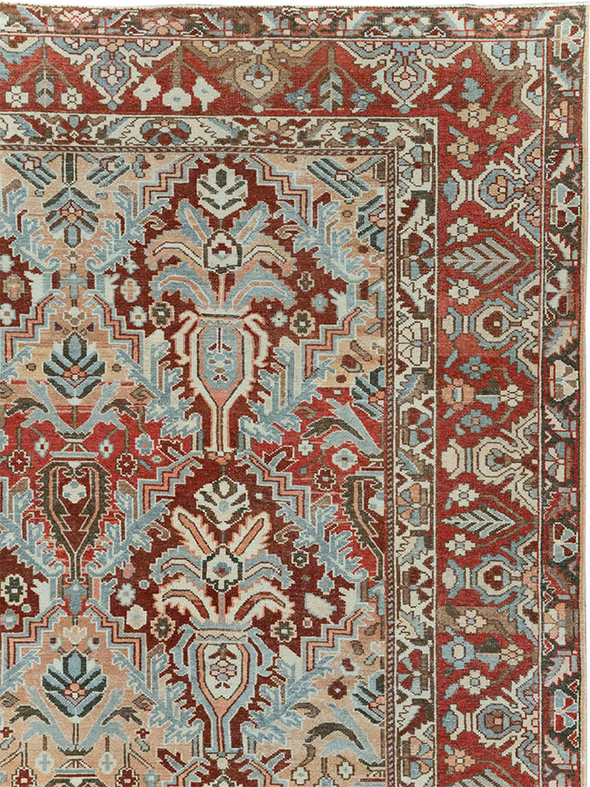 Vintage Persian Bakhtiari Room Size Carpet, No.32277 - Gss