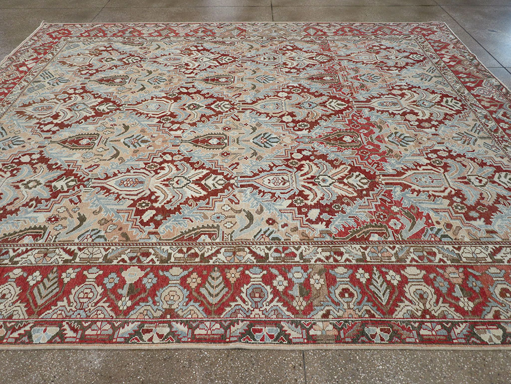 Vintage Persian Bakhtiari Room Size Carpet, No.32277 - Gss