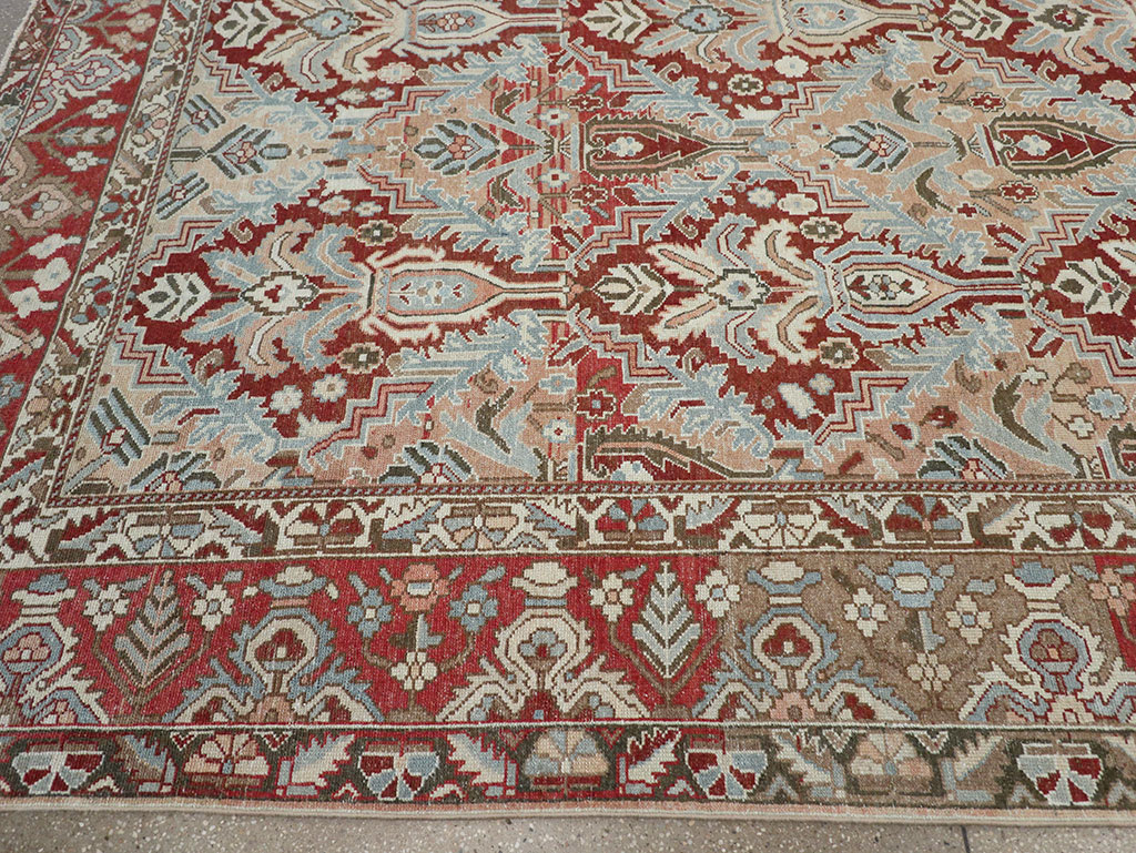 Vintage Persian Bakhtiari Room Size Carpet, No.32277 - Gss