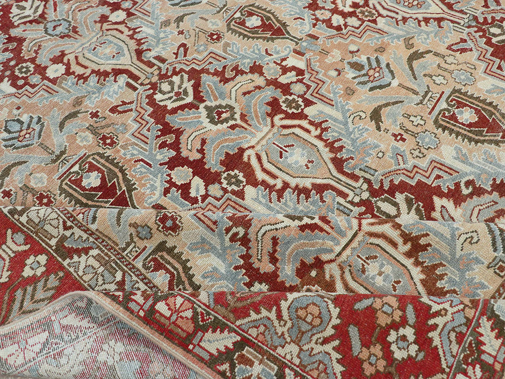 Vintage Persian Bakhtiari Room Size Carpet, No.32277 - Gss