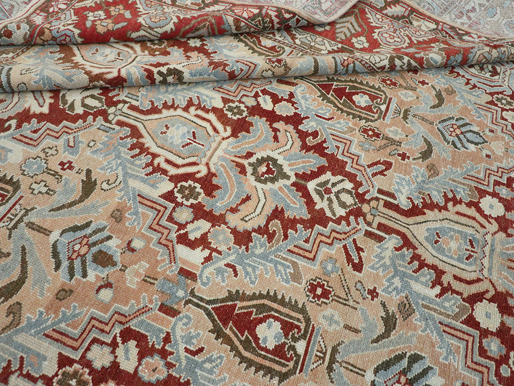 Vintage Persian Bakhtiari Room Size Carpet, No.32277 - Gss