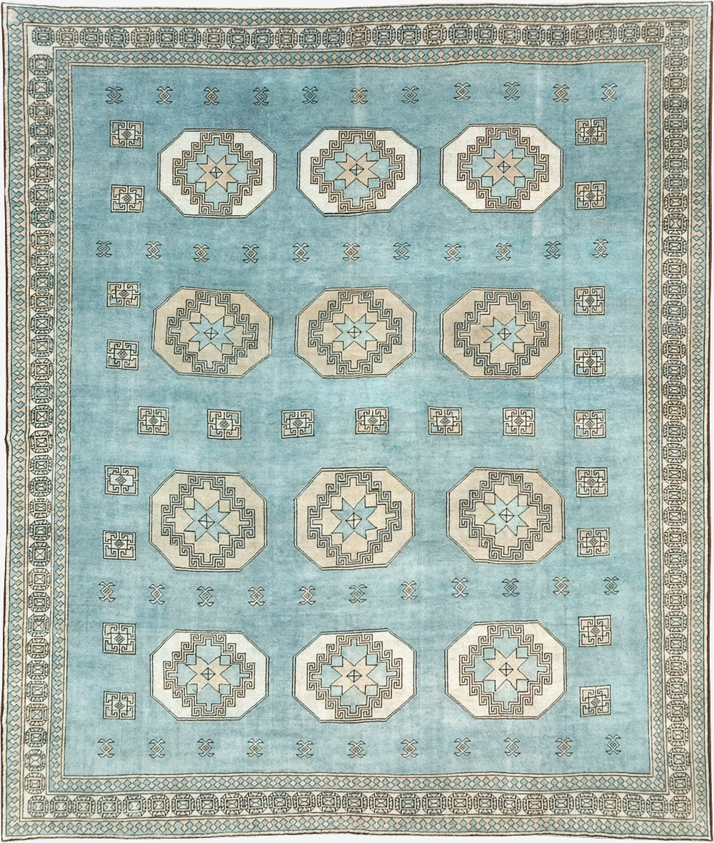 Vintage Turkish Oushak Large Room Size Carpet, No.32280 - Gss