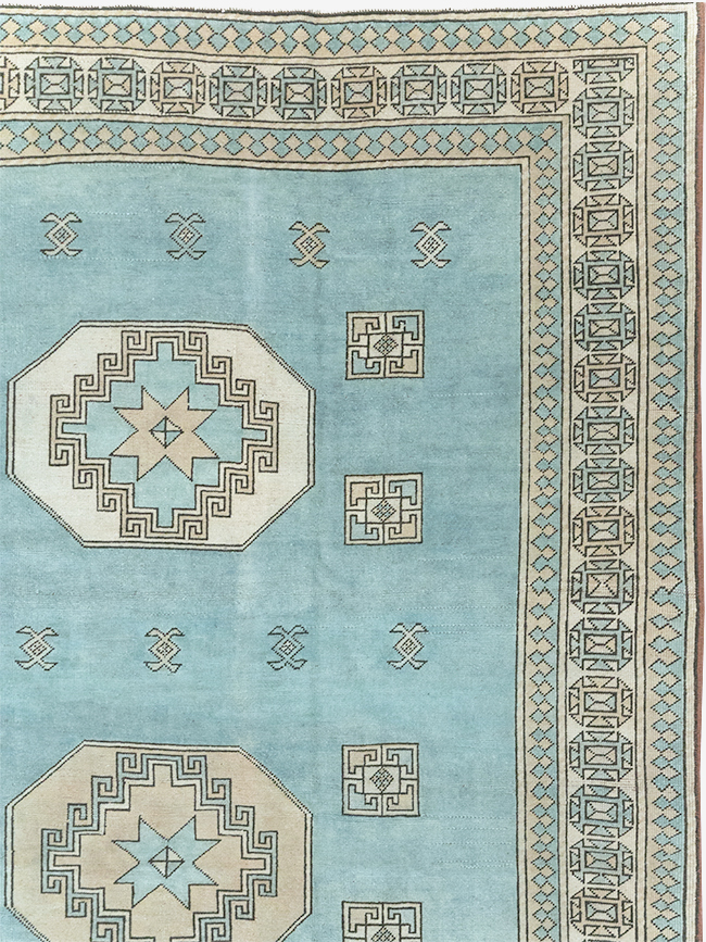 Vintage Turkish Oushak Large Room Size Carpet, No.32280 - Gss