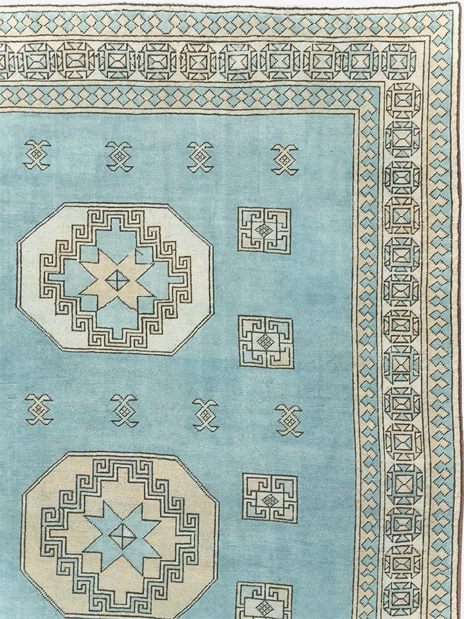 Vintage Turkish Oushak Large Room Size Carpet, No.32280 - Gss