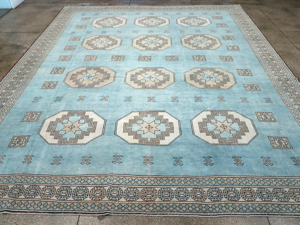 Vintage Turkish Oushak Large Room Size Carpet, No.32280 - Gss