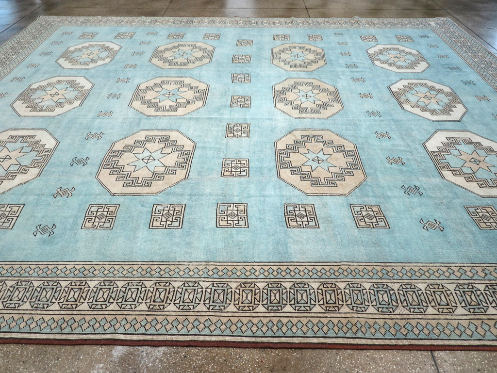 Vintage Turkish Oushak Large Room Size Carpet, No.32280 - Gss