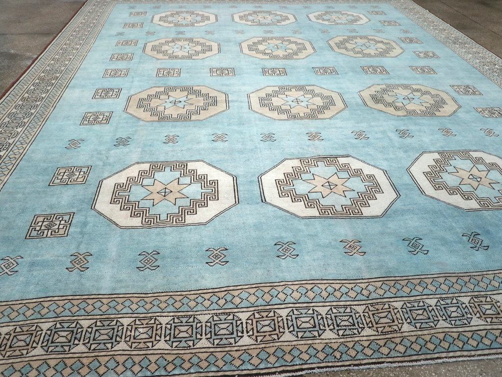 Vintage Turkish Oushak Large Room Size Carpet, No.32280 - Gss