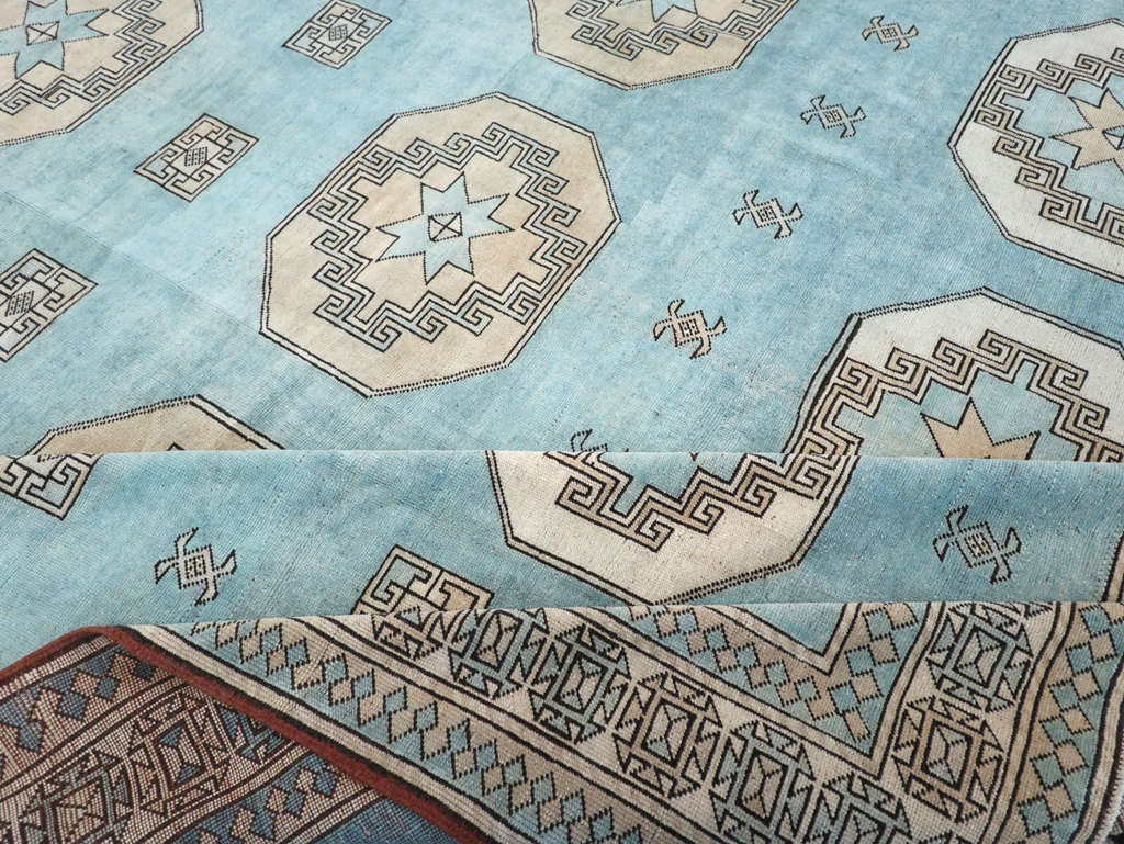 Vintage Turkish Oushak Large Room Size Carpet, No.32280 - Gss