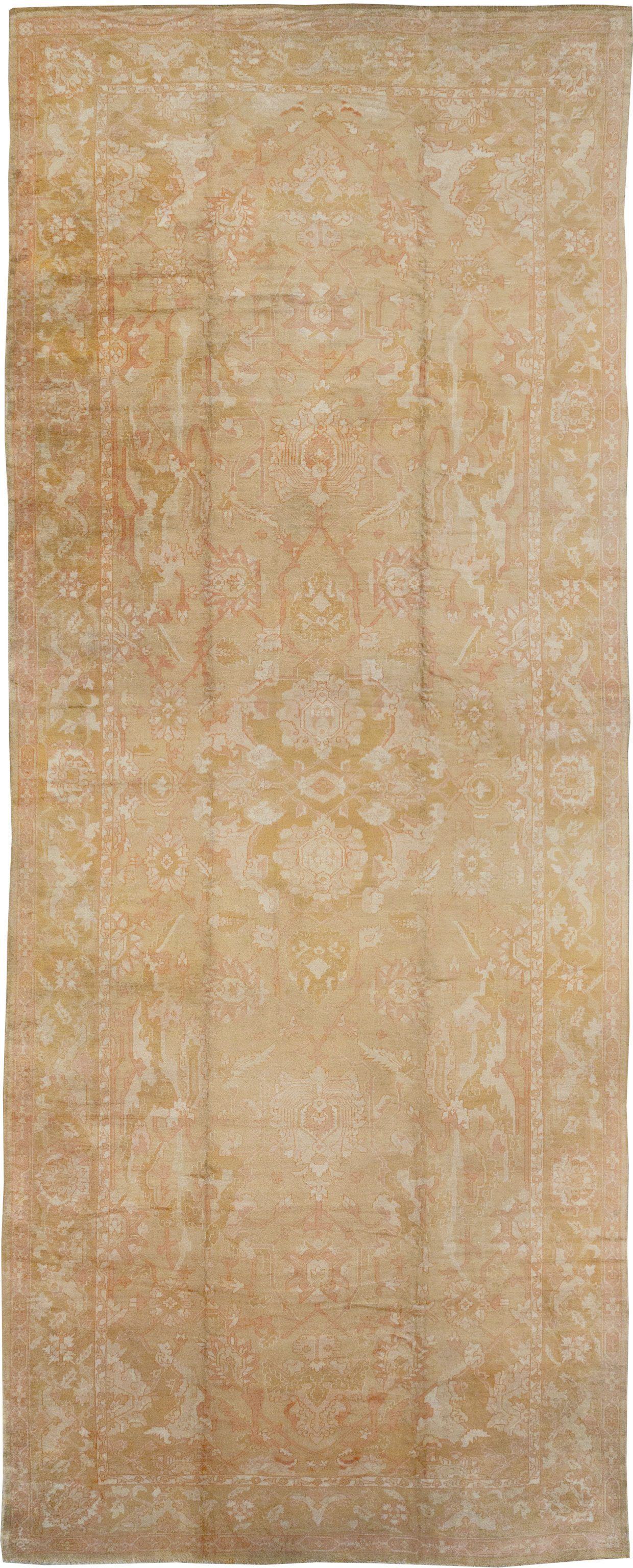 Antique Turkish Oushak Oversize Carpet, No.32286 - Gss