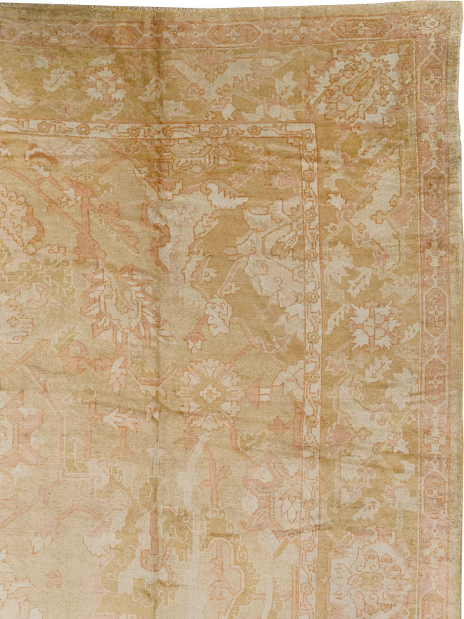 Antique Turkish Oushak Oversize Carpet, No.32286 - Gss