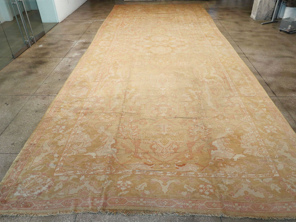 Antique Turkish Oushak Oversize Carpet, No.32286 - Gss