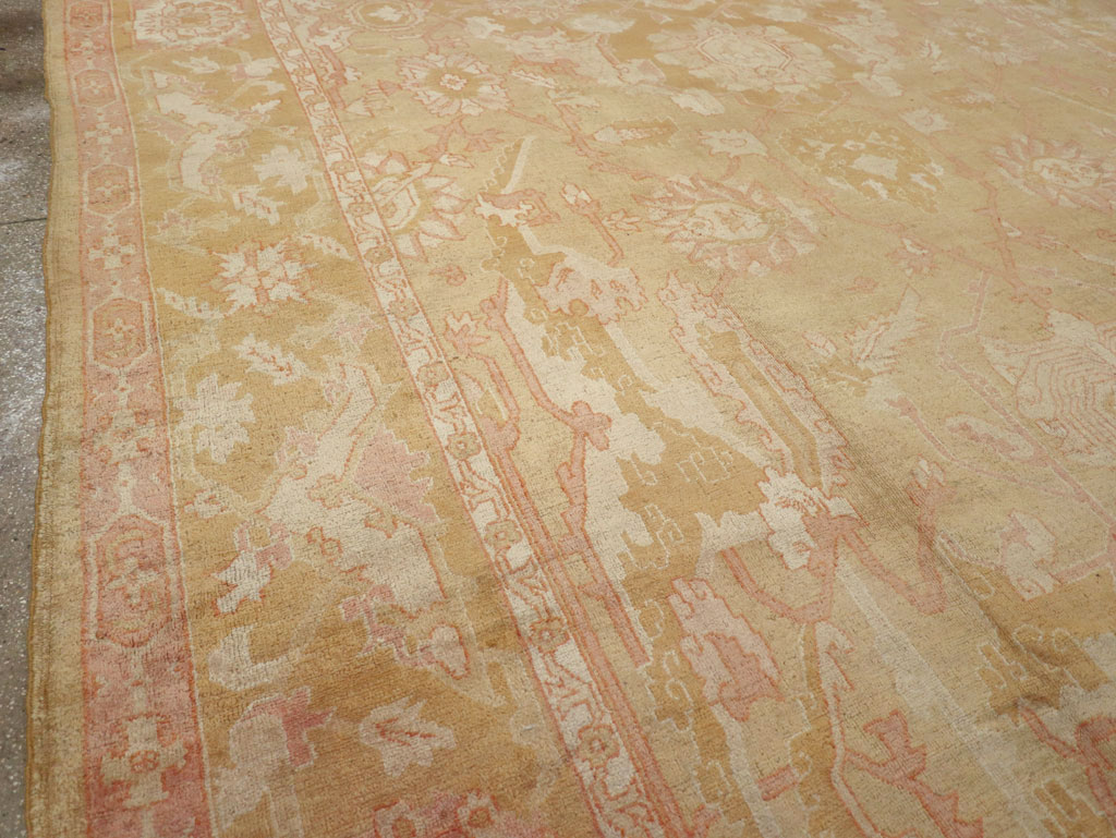 Antique Turkish Oushak Oversize Carpet, No.32286 - Gss