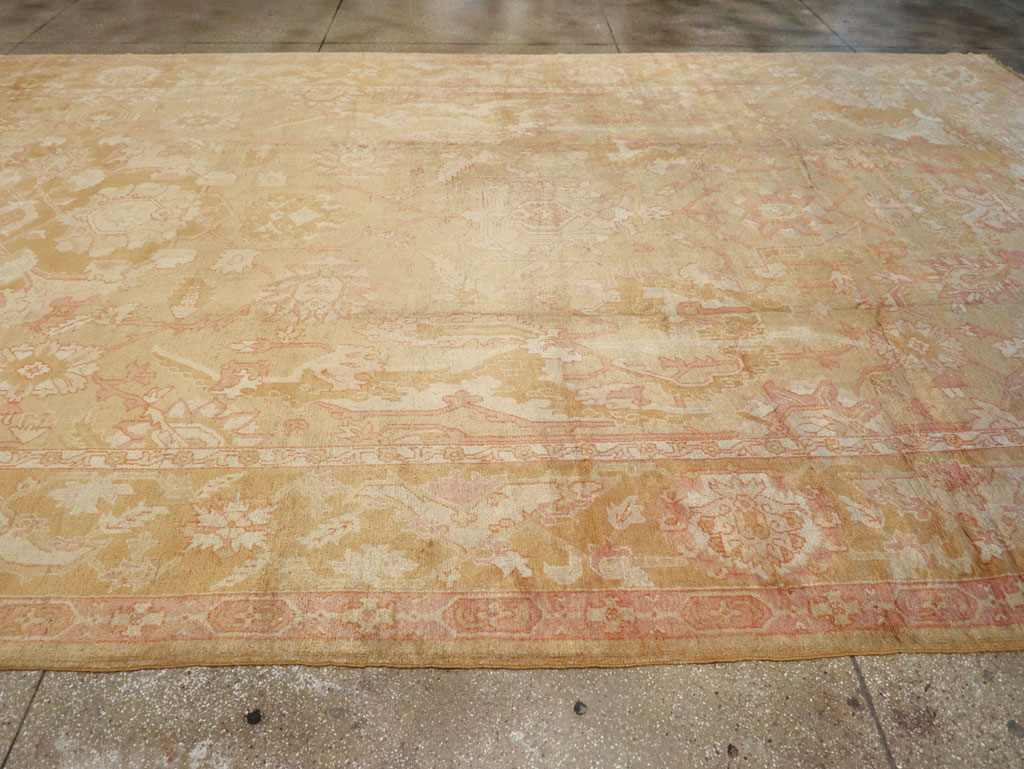 Antique Turkish Oushak Oversize Carpet, No.32286 - Gss