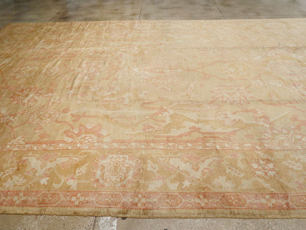 Antique Turkish Oushak Oversize Carpet, No.32286 - Gss