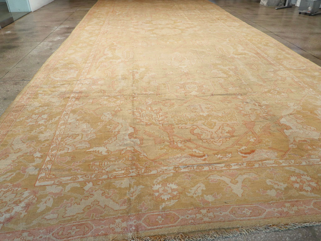 Antique Turkish Oushak Oversize Carpet, No.32286 - Gss