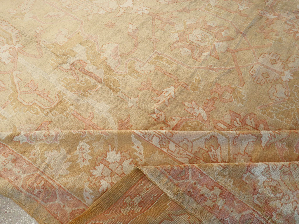 Antique Turkish Oushak Oversize Carpet, No.32286 - Gss