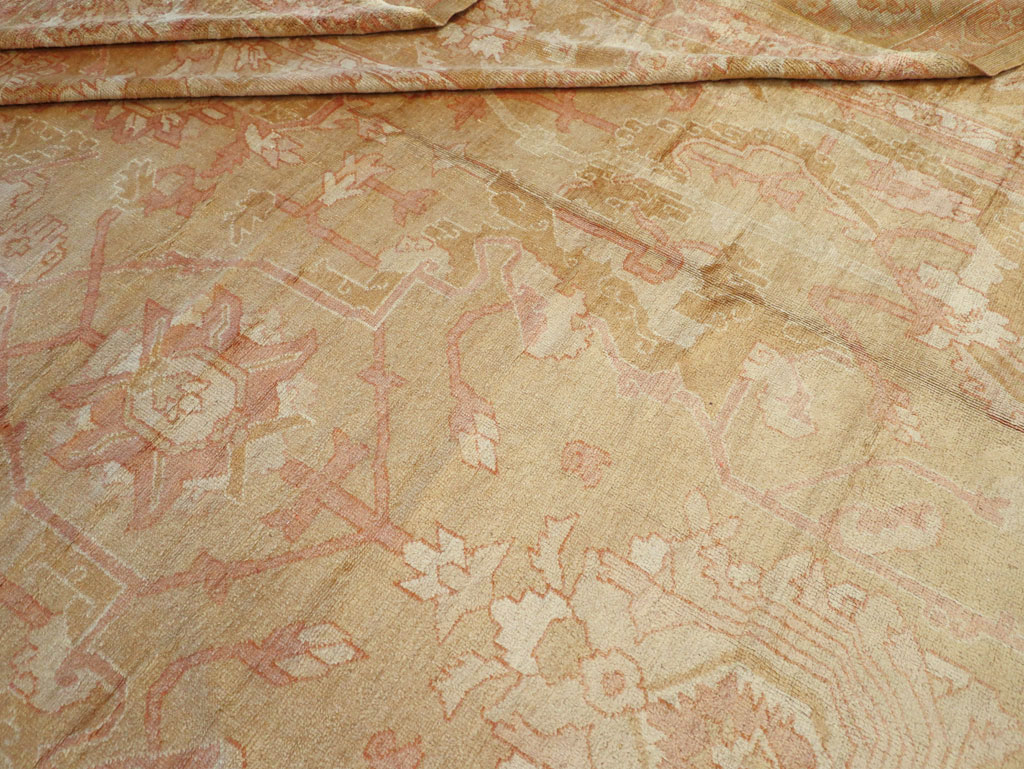 Antique Turkish Oushak Oversize Carpet, No.32286 - Gss