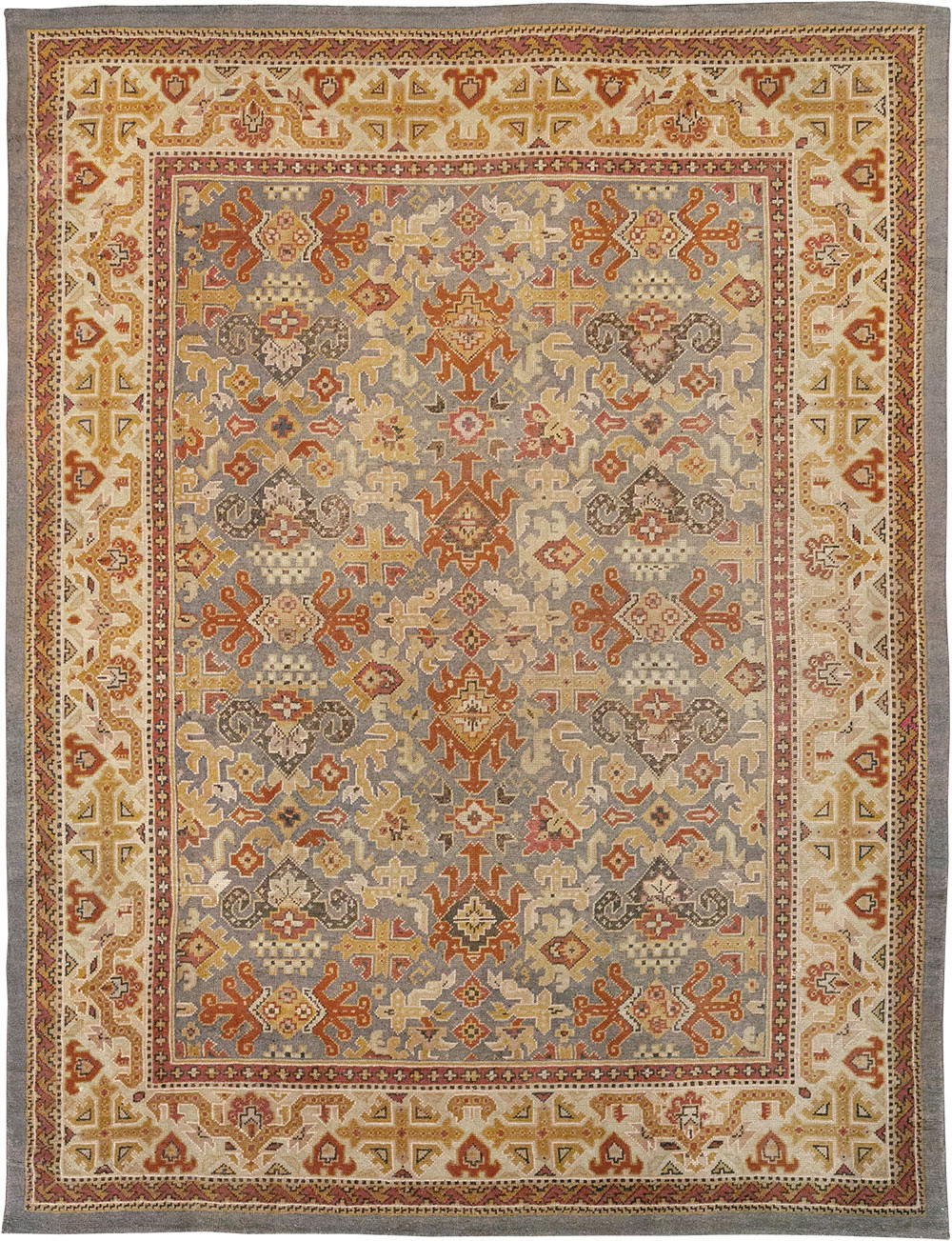 Vintage Irish Donegal Room Size Carpet, No.32312 - Gss