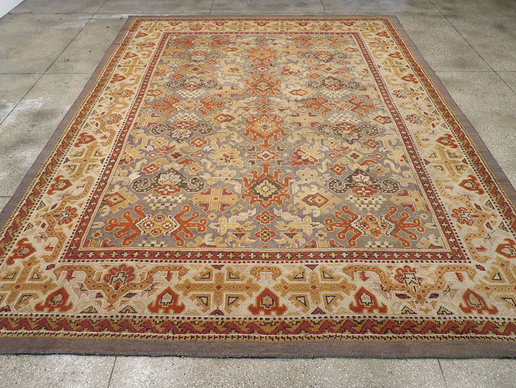 Vintage Irish Donegal Room Size Carpet, No.32312 - Gss