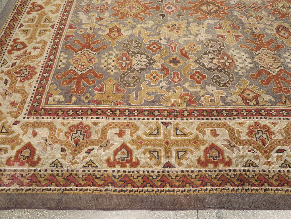 Vintage Irish Donegal Room Size Carpet, No.32312 - Gss