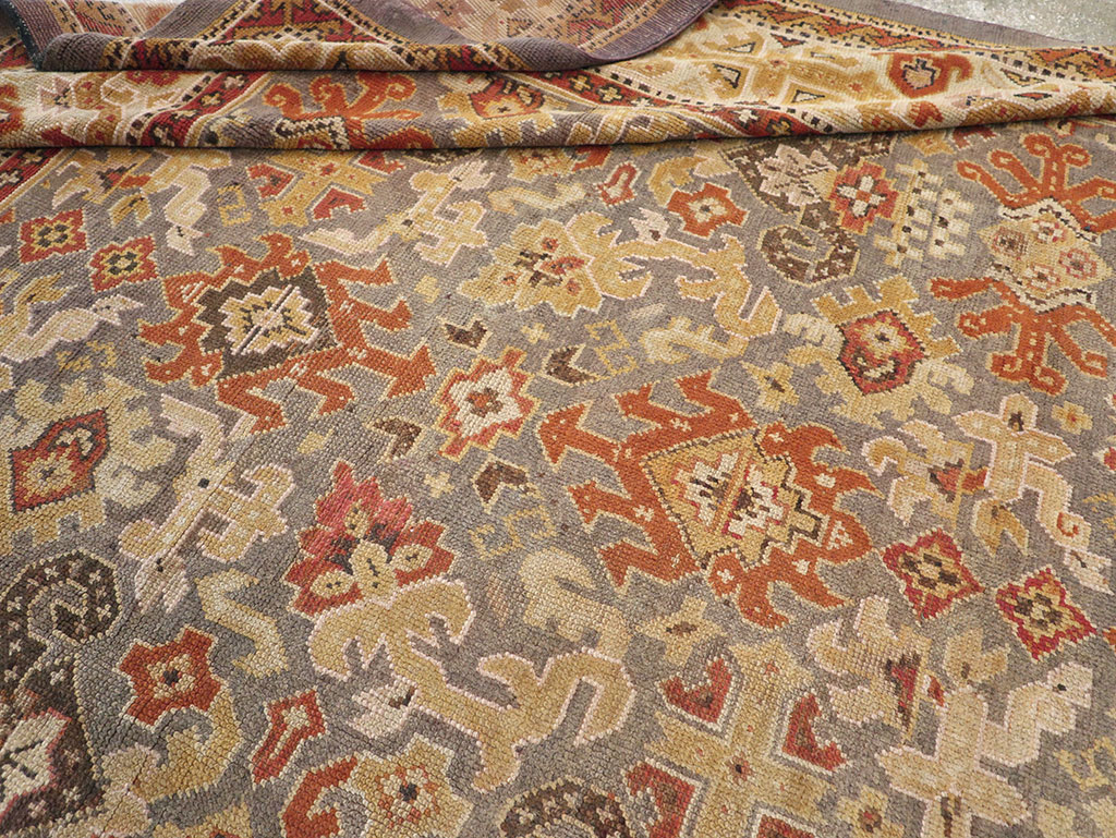 Vintage Irish Donegal Room Size Carpet, No.32312 - Gss