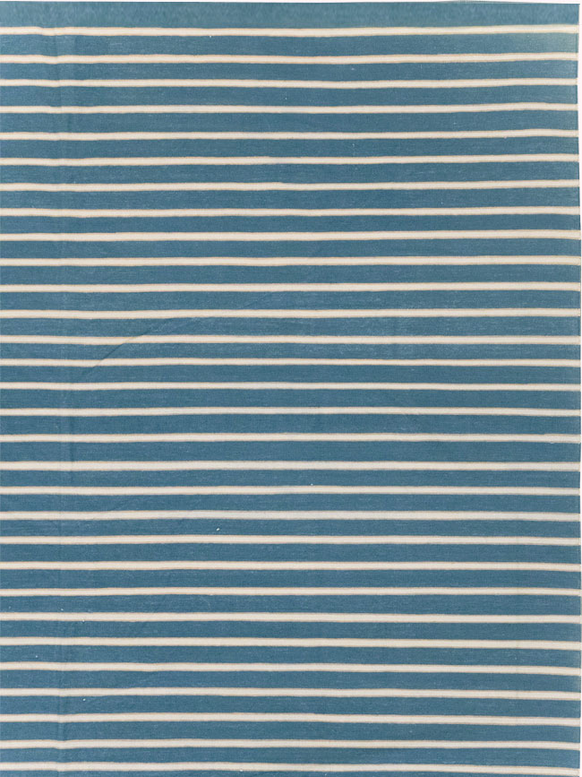 Vintage Indian Cotton Dhurrie Large Flatweave Carpet, No.32314 - Gss