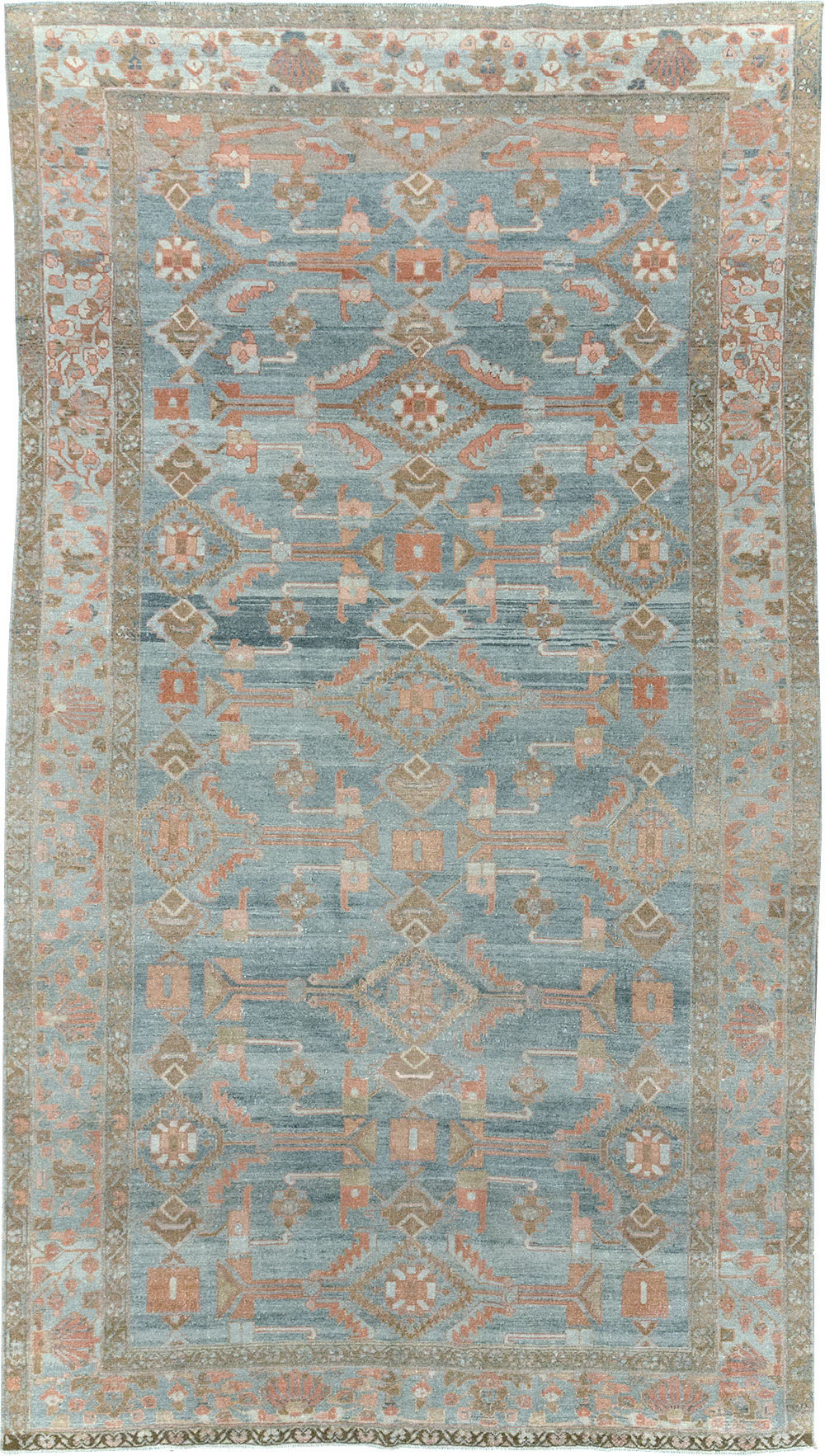 Antique Persian Malayer Accent Carpet, No.32323 - Gss