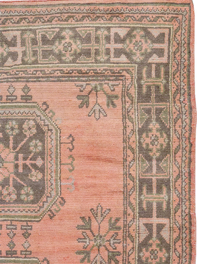 Vintage Turkish Oushak Gallery Rug, No.32327 - Gss