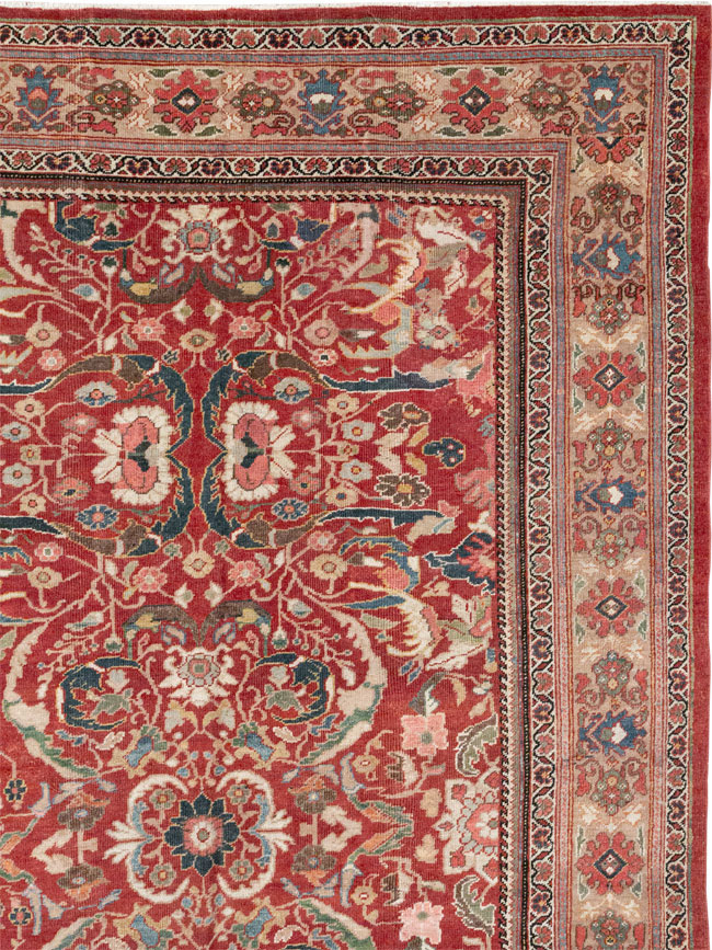 Vintage Persian Mahal Large Carpet, No.32337 - Gss