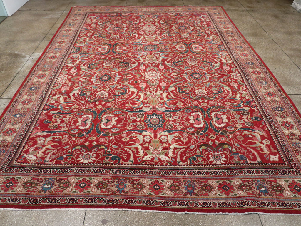 Vintage Persian Mahal Large Carpet, No.32337 - Gss