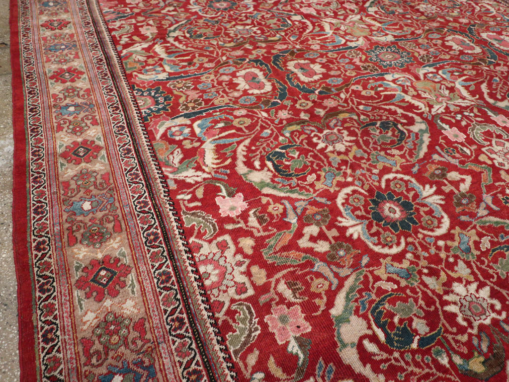 Vintage Persian Mahal Large Carpet, No.32337 - Gss