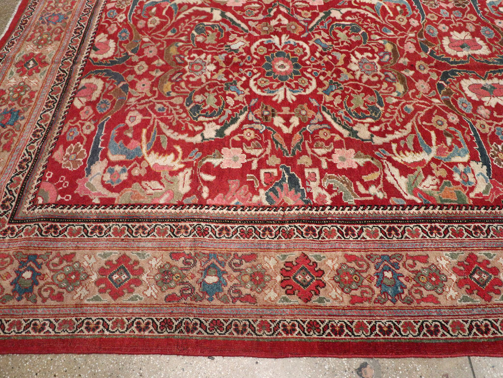 Vintage Persian Mahal Large Carpet, No.32337 - Gss