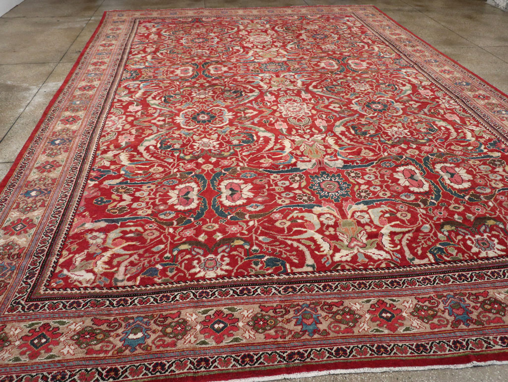 Vintage Persian Mahal Large Carpet, No.32337 - Gss
