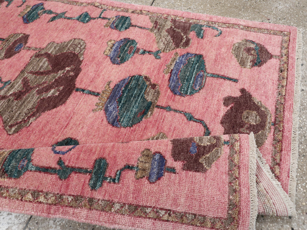 Modern Turkish Pictorial Throw Rug, No.32340 - Gss