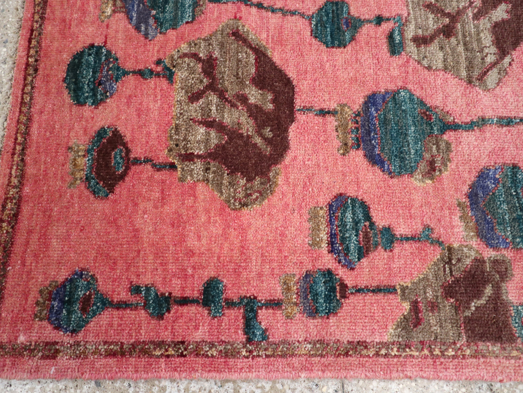 Modern Turkish Pictorial Throw Rug, No.32341 - Gss